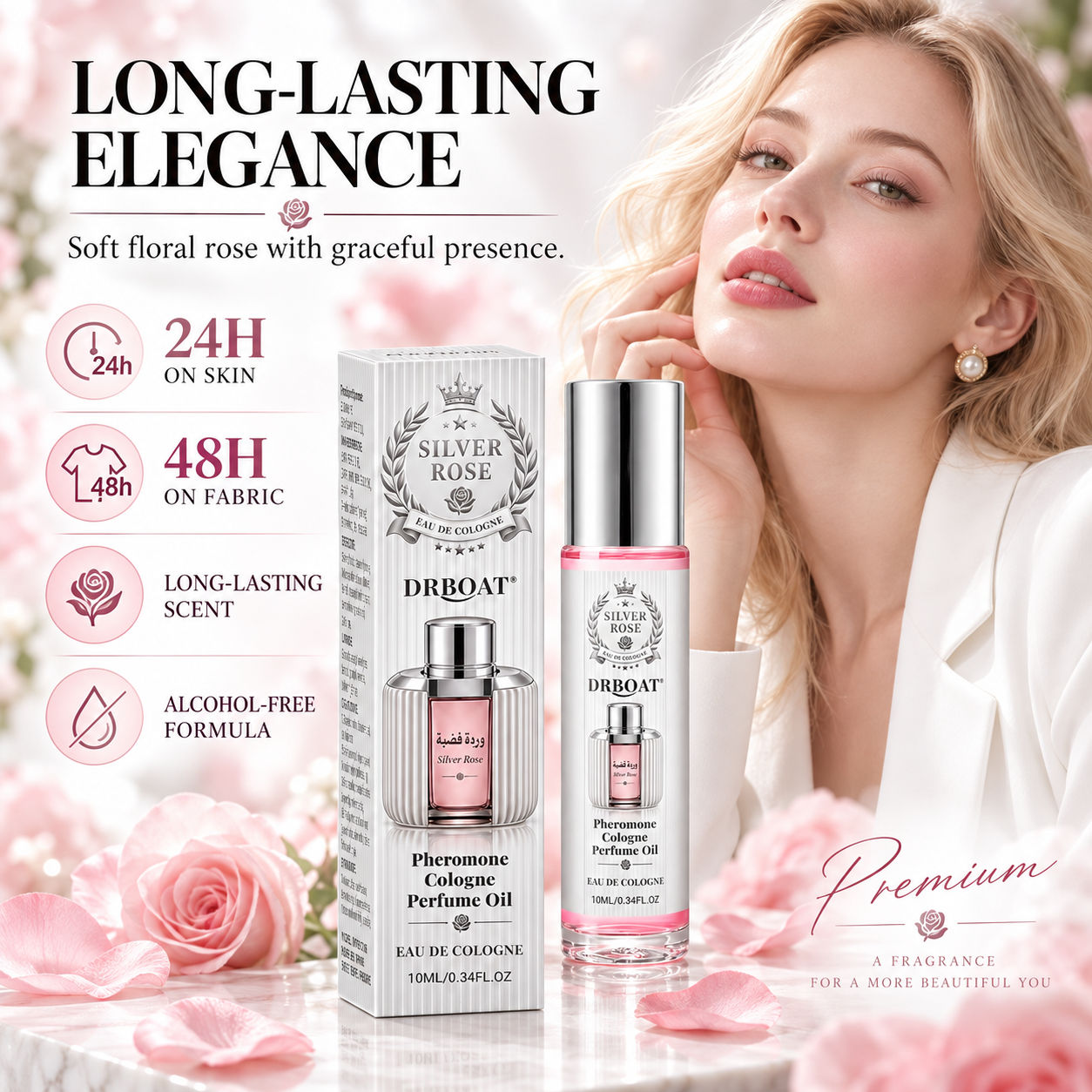 Silver Rose Roll-On Perfume Oi - Perfume Fragrance Concentration 评论和价格