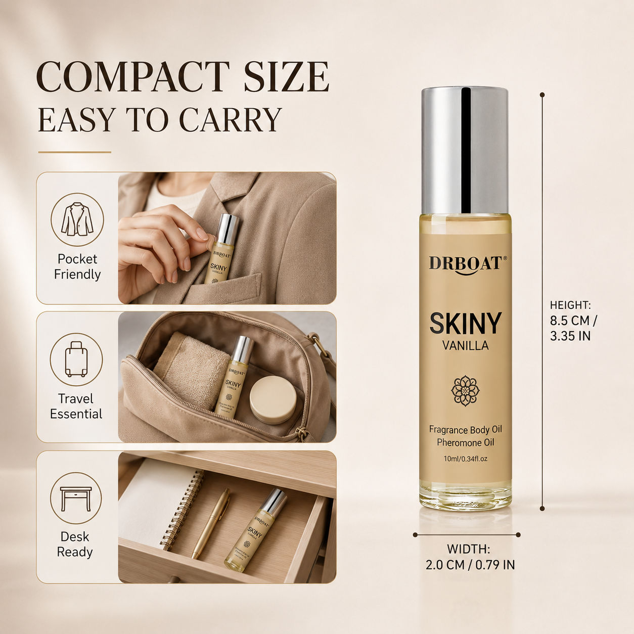 Men Roll On Fragrance Oil, Ski - Perfume Fragrance Oil 评论和价格
